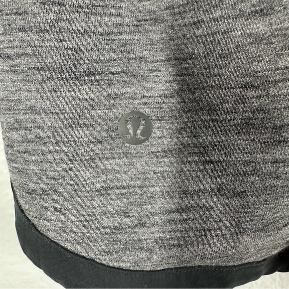 Lululemon Cool & Collected Shorts Women's 2 Heathered Gray Cotton Terry Pockets - Picture 2 of 7